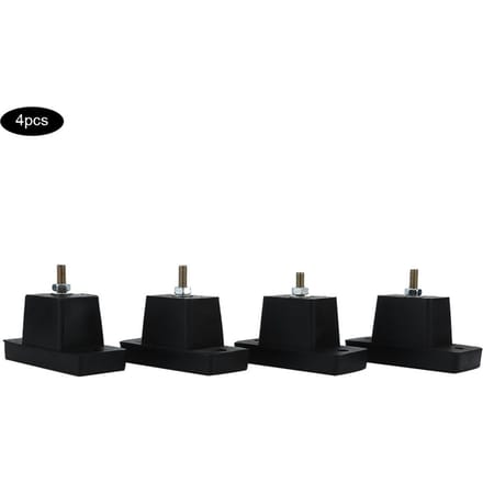 Schokdempende basis Schokbestendige voetkussen voor buiten airconditioning beugel black