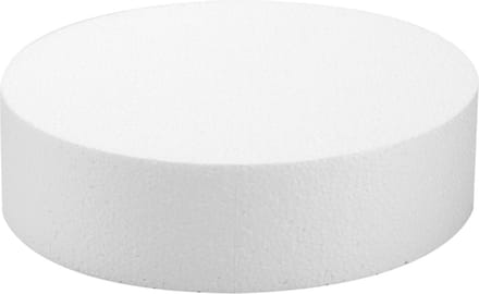 Glorex Piepschuim figuren - schijf - rond - 25x7 cm - styrofoam vormen
