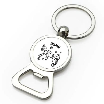 Akyol - duiken met eigen naam flesopener - Zwemmen - duiker - sport - 9 bij 3 cm