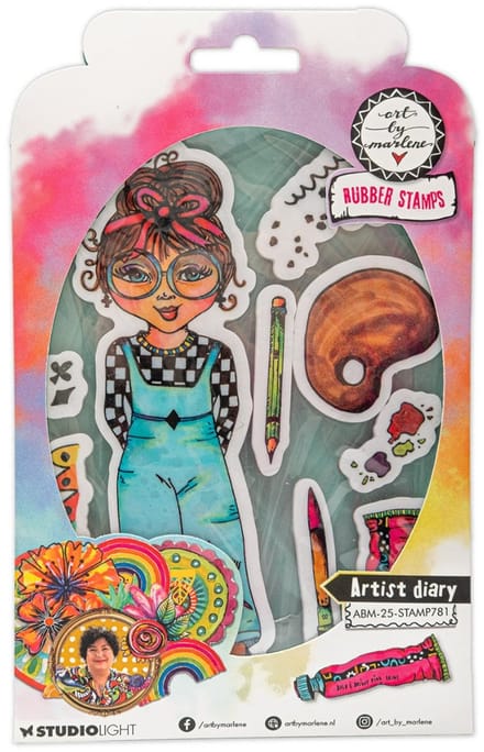 Cling stamps ABM 25 collection - Artist diary nr. 781