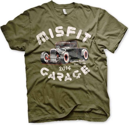 Misfit Garage Heren Tshirt -S- Power Pick Groen