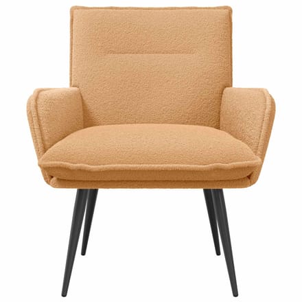 vidaXL - Fauteuil - Beige - Bouclé