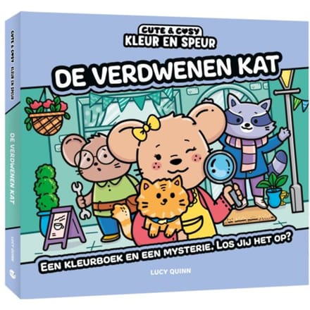 Kleur En Speur: De Verdwenen Kat - Cute & Cosy - Lucy Quinn