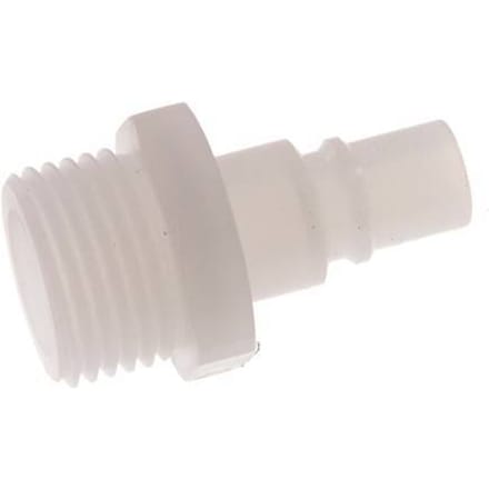 PVDF DN 7.2 Koppeling Insteeknippel G 1/2 inch Buitendraad