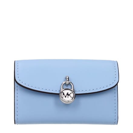 Michael Kors Lichtblauwe Leren Portemonnee