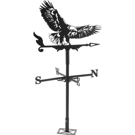 Uil Stijl Windvaan Roestvrij Staal Windrichting Indicator Weathervane voor Buiten wit