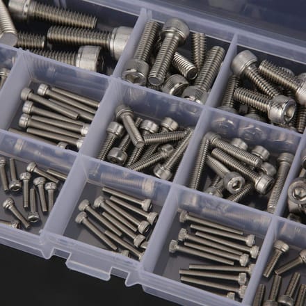 Schroeven Hex Socket Head Cap Schroeven Blots Moeren Sluitringen Assortiment Kit met 304 roestvrij staal