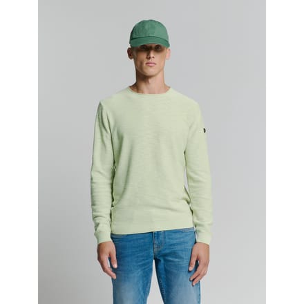 No Excess Pullover Crewneck Garment Dyed + Stone Washed Mint Größe: L | Pullover Outlet | Herren | Cyan