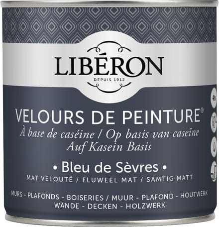 Liberon Velours De Peinture Muurverf - Mat - Bleu De Sèvres - 0,5l