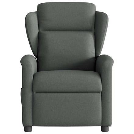 vidaXL - Fauteuil - verstelbaar - stof - donkergrijs