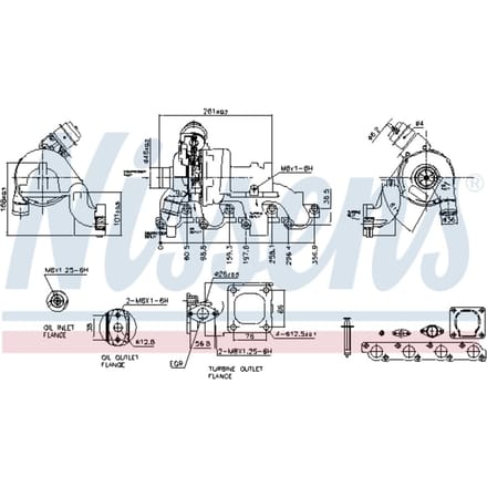 Supercharger, drukvulling NISSENS 93227