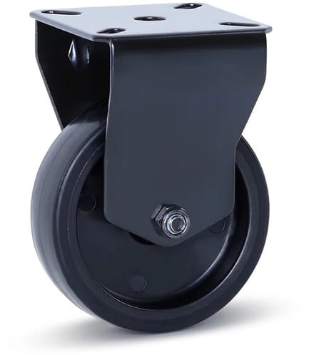 Meubel bokwiel zwart - 75mm - 60kg