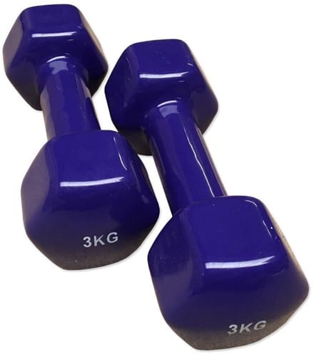 FysioSupplies - Vinyl Dumbbells Set 3 kg - Dumbbells