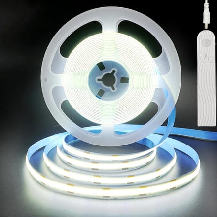 COB LED Strip met Bewegingssensor en Tijdvertraging - 3 Meter - Koele Witte Verlichting