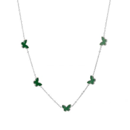 ketting met vlinders - RVS - cadeau tip
