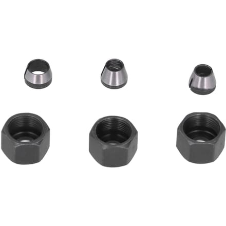 6 Stuks Router Collet Adapter Koolstofstaal 6mm 6.35mm 8mm Set Kit met Moer voor Trimmer
