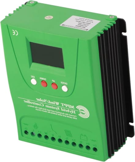 Wind Solar Controller, 12V 24V Wind Solar Hybride Laadregelaar met LCD-scherm MPPT Boost Charge Wind Solar, Laadregelaars voor Hernieuwbare Energie (GPI4030)