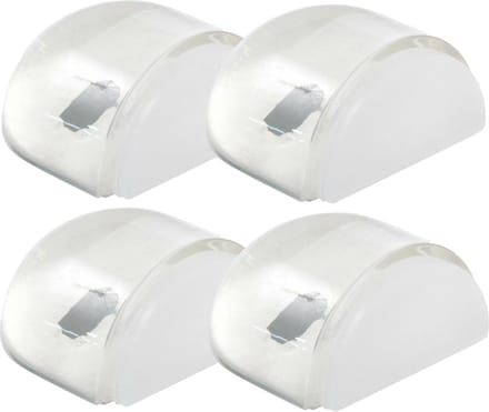 AMIG Deurstopper/deurbuffer - 4x - D42mm - zelfklevend - transparant