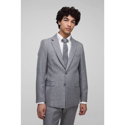 Slim Fit Single Breasted Suit Jacket | Grey | Size Medium