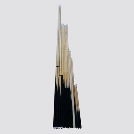 Biljart Keu - Pool Stick - Kinderen Spelen - Verstelbare Lengte - 92 cm - Zwart en Beige
