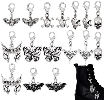 Dailygoods- Charm Hangers 16 Stuks - Gotische Bedels - Antiek