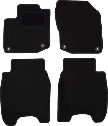 Zwarte veloursmatten voor: Honda Civic IX hatchback (2012-)