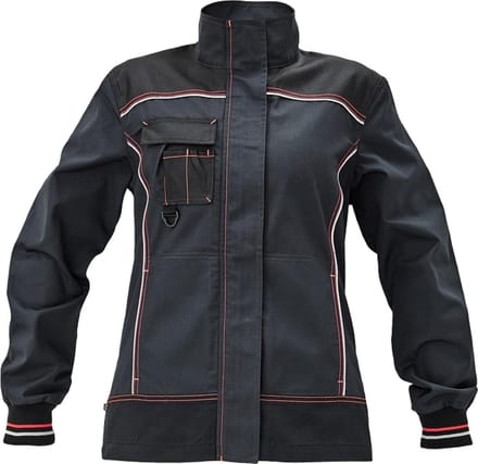 Knoxfield dames jack antraciet/rood, maat 40