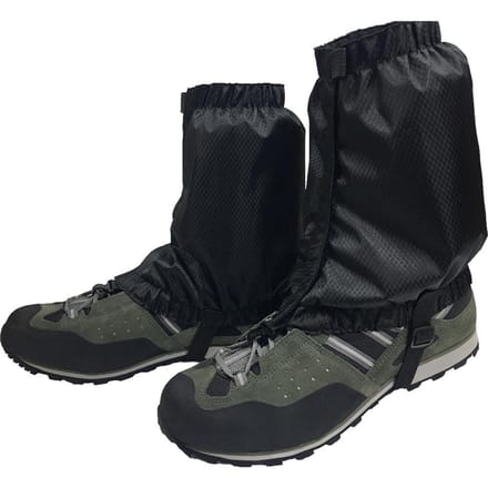 Waterdichte Been Gaiter Buiten Wandelen Voetbedekking met Elastische Band voor Klimmen Lopen zwart