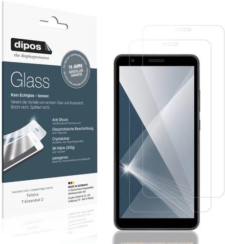 dipos – 2x Pantserfolie geschikt voor Telstra T-Essential 2 | 9H Screenprotector