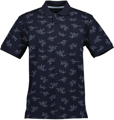 Blue Seven - Polo 321197 navy print KM - maat L