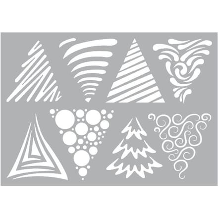 Sjabloon "Art Christmas Trees"