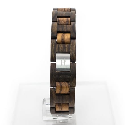Hoentjen, houten armband - Padouk & Zebrano, 18mm