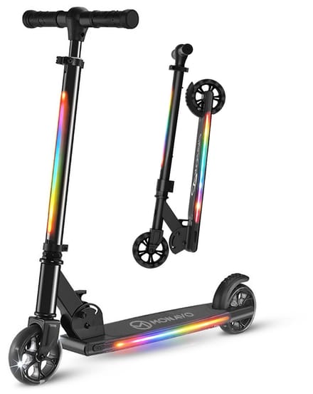 MONAVO Kinderstep met LED Wielen & LED Verlichting – Inklapbare Step – Verstelbaar Stuur – Kinderstep –Tot 50 kg