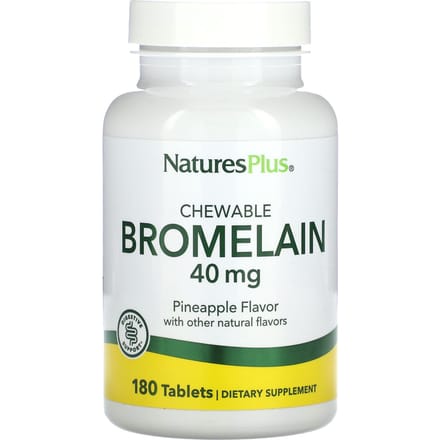 Bromelaïne, Kauwbaar, 40 mg, 180 Tabletten