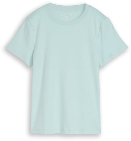 Tom Tailor - Basic T-shirt van katoen - Maat XXXL - blue haze