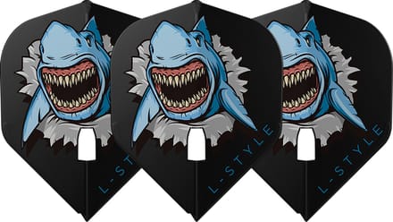 L-Style Champagne Flight L1 Standard Florian Hempel V1 Black - Dart Flights