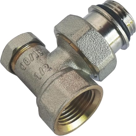 Stelboog vernikkeld F15/21 voor sanitair en verwarming