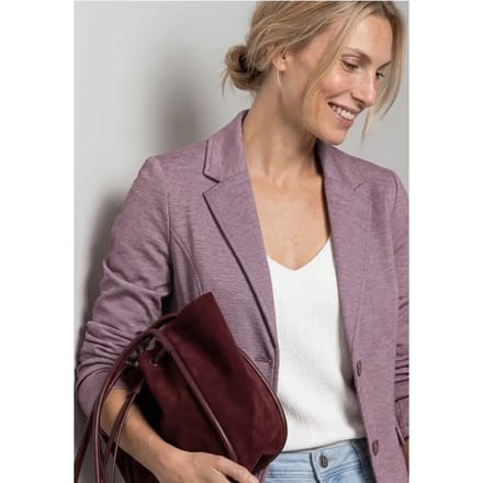 Basic blazer in effen kleur