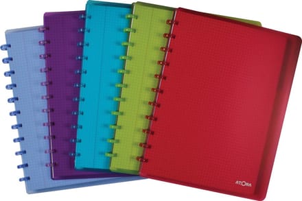 Schrift atoma a4+ ruit 5x5mm 144blz pp assorti - 10 stuks