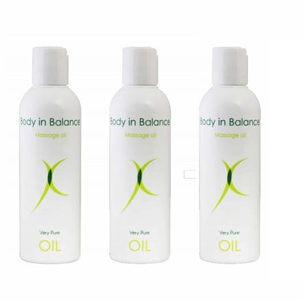 Body In Balance Massage-olie 200ml x 3 stuks!