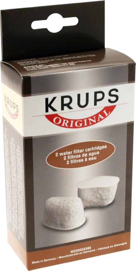 Krups YX103601, Mand, Herbruikbare koffiefilter, Blauw, 2 stuk(s)