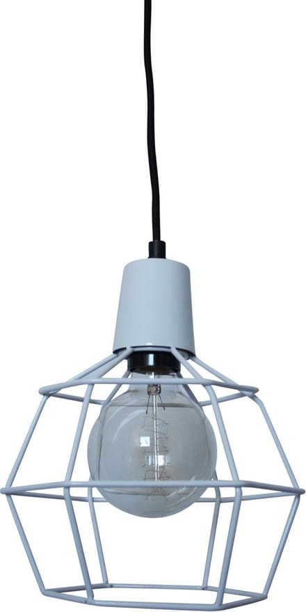 Urban Interiors Wire Hanglamp Wit - Metaal - Ø24
