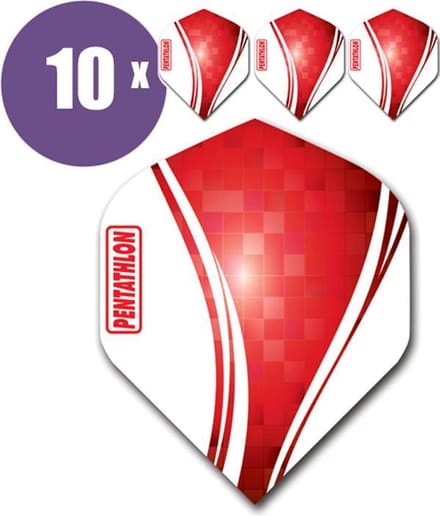 ABC Darts - Dart Flights Pentathlon Wave Groen- 8 sets (24 stuks)