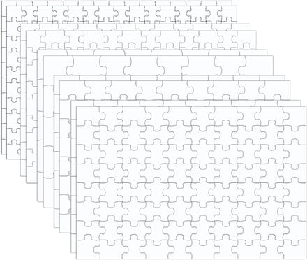 Blanco Legpuzzels - DIY Puzzels - Warmte Overdracht - Overschilderbaar Beschrijfbaar - 10x15 cm - Wit