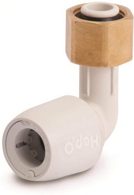Wavin Hep2o Insteekkoppeling 2 aansluitingen - Kraankoppeling haaks 1/2" x 15mm