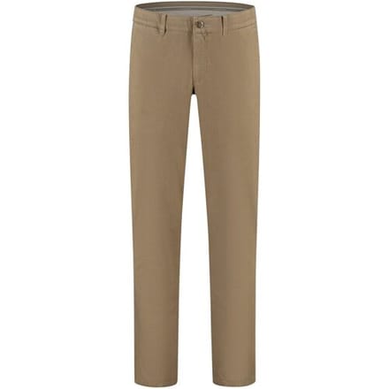 Com4 Broek Modern Chino Micro Pattern Near Faux-Uni Subtle Cotton Stretch Donker Beige / male