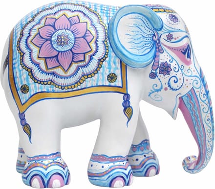 Elephant Parade Indian Blues - Handgemaakt Olifantenstandbeeld - 15 cm