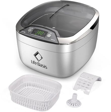 Ultrasoon Reiniger - Schoonmaakapparaat - Sieraden Reinigen - Digitale Timer - 850 ml - Wit
