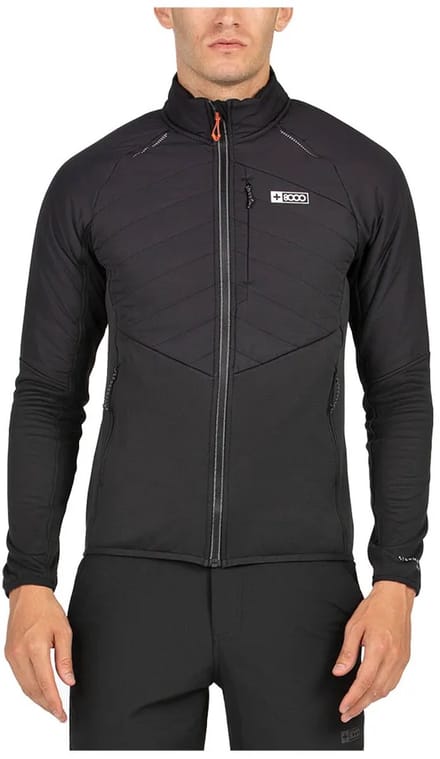 +8000 Ned Fleece Met Volledige Rits Zwart 3XL Man