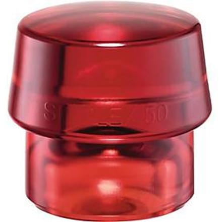 Zacht beklede hamerkop SIMPLEX kop-Ø 50mm plastic rood hard HALDER